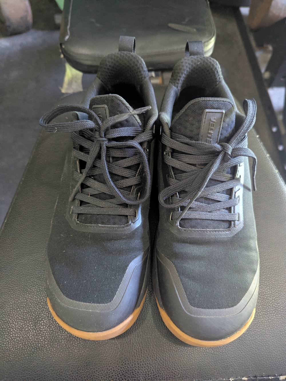 Velites Black Athletic Sneakers with Gum Sole